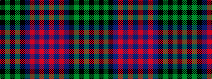 idealised woven sample of pattern BRBRBKGKGK