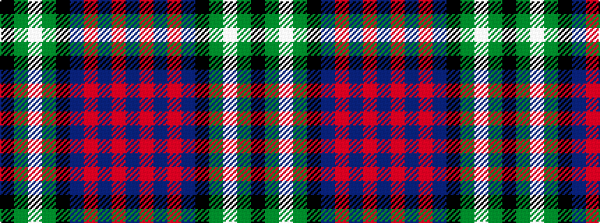 idealised woven sample of pattern BRBRBKGWGK