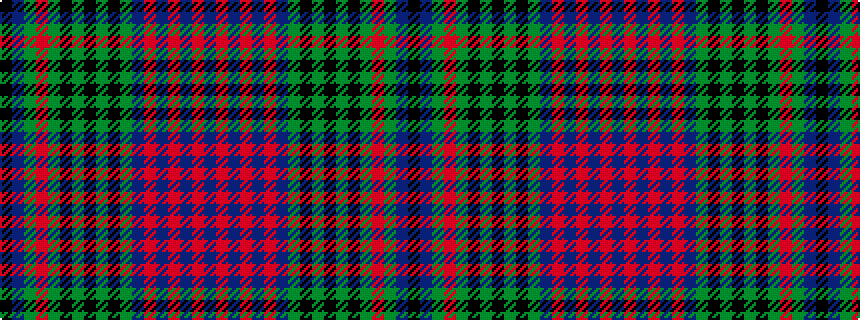 idealised woven sample of pattern BRBRBRBGKGKGKGRGBK