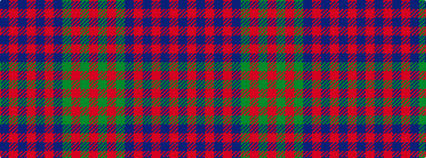 idealised woven sample of pattern BRBRBRBGRGR