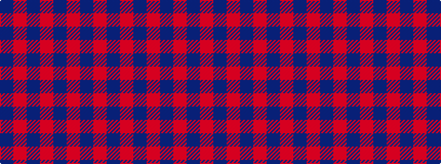 idealised woven sample of pattern BRBRBRBR