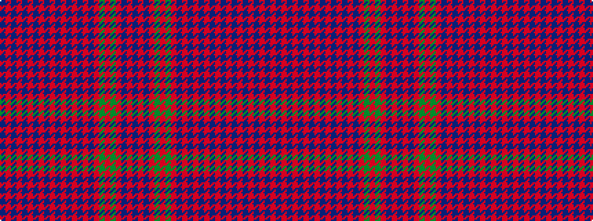 idealised woven sample of pattern BRBRBRBRBRBRBRBRBRGRGRBRB