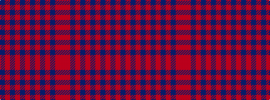 idealised woven sample of pattern BRBRBRBRBRBRR