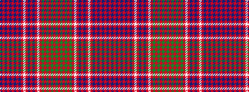 idealised woven sample of pattern BRBRBRBRBRWRBRBRWRGRGRGRG
