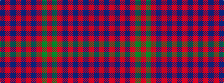 idealised woven sample of pattern BRBRBRBRGR
