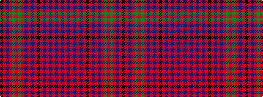 idealised woven sample of pattern BRBRBRBRKRBRBRGRGRBRK