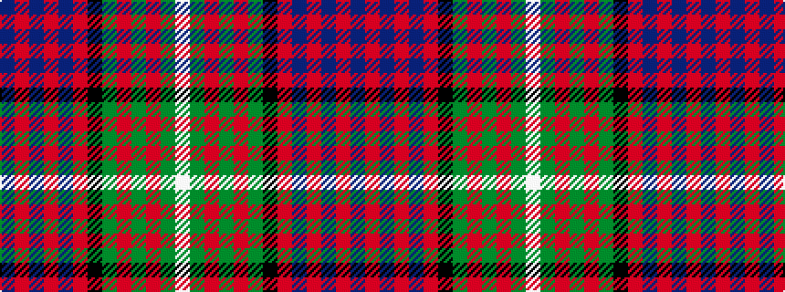 idealised woven sample of pattern BRBRBRKGRGRGW