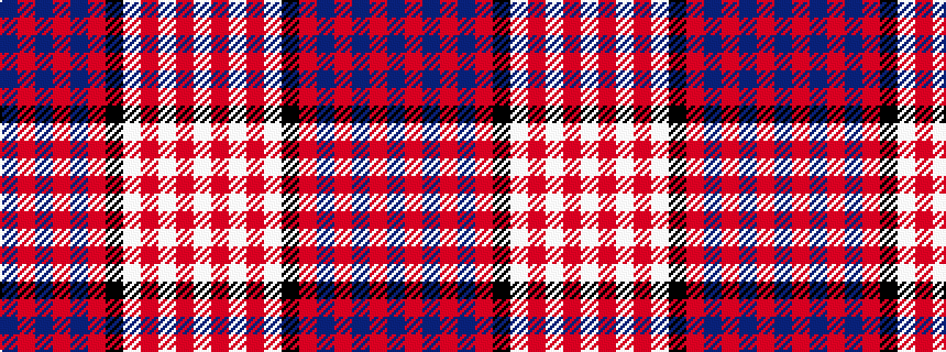 idealised woven sample of pattern BRBRBRKWRWRW