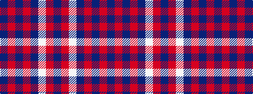 idealised woven sample of pattern BRBRBWRB