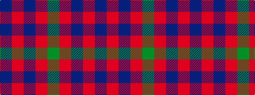 idealised woven sample of pattern BRBRG