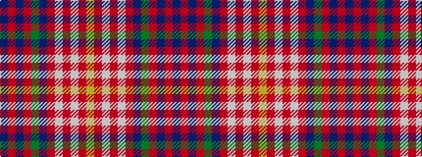idealised woven sample of pattern BRBRGBRWRWRY