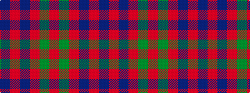 idealised woven sample of pattern BRBRGR