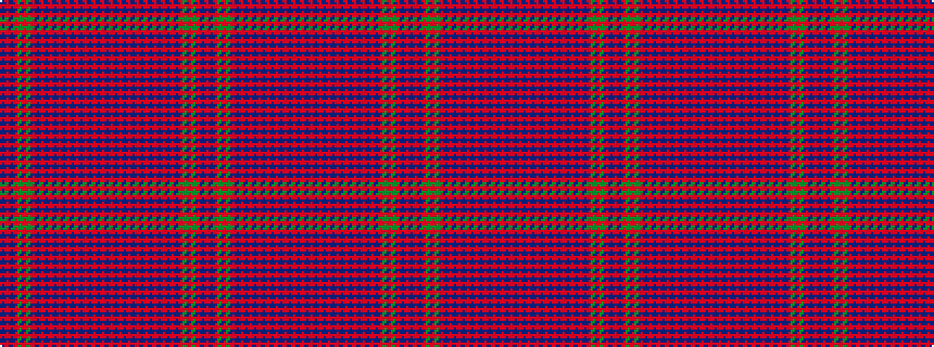 idealised woven sample of pattern BRBRGRGRBRBRBRBRBRBRBRBRBRBRBRBRBRBRBRBRBRGRGRBR