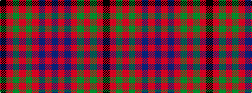 idealised woven sample of pattern BRBRGRGRK