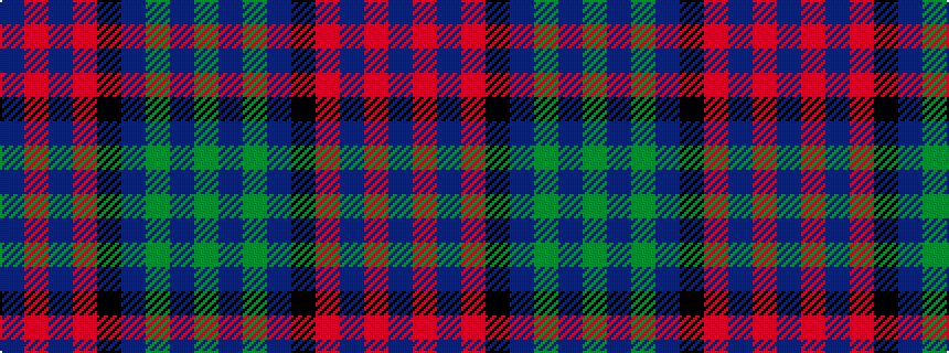 idealised woven sample of pattern BRBRKBGBG