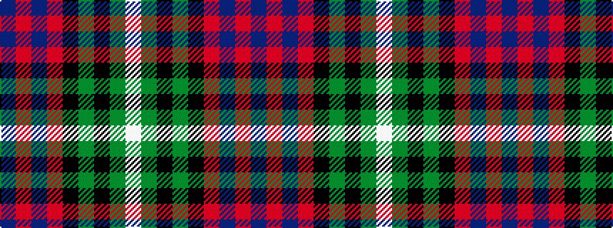 idealised woven sample of pattern BRBRKGKGW