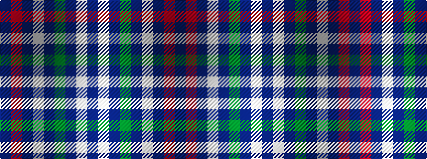 idealised woven sample of pattern BRBWBGBWB