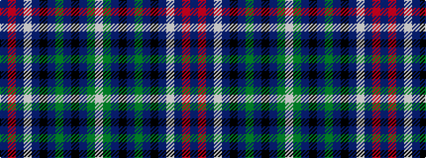 idealised woven sample of pattern BRBWBKBGBKBGW
