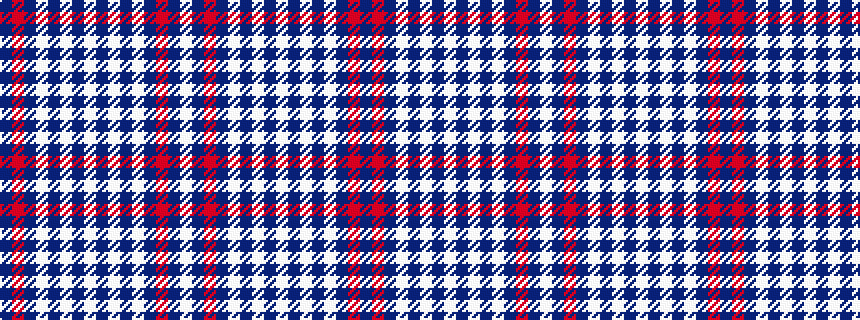 idealised woven sample of pattern BRBWBWBWBWBWBRBW