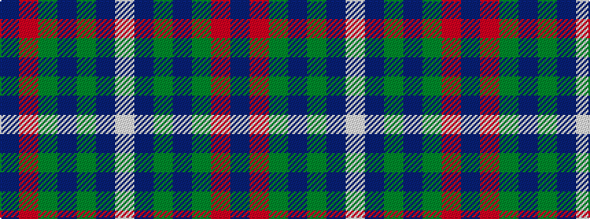 idealised woven sample of pattern BRGBGBW
