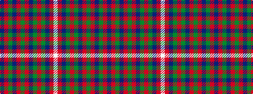 idealised woven sample of pattern BRGBRGRBGRGBRW