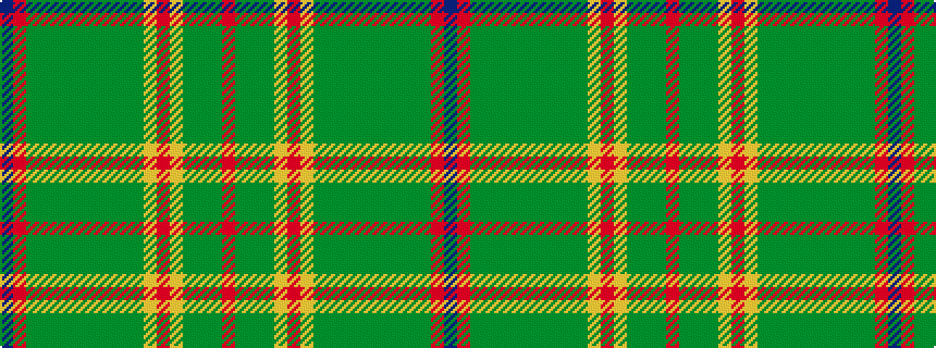 idealised woven sample of pattern BRGGGGGGGGGYRYGGGR