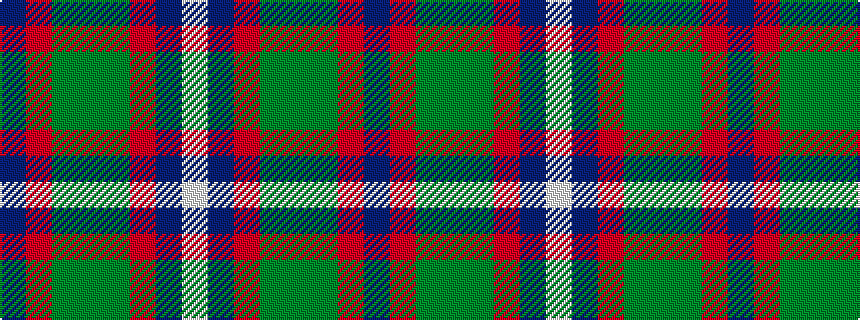 idealised woven sample of pattern BRGGGRBW