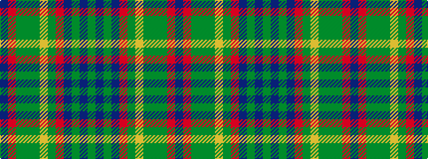 idealised woven sample of pattern BRGGGYGRBGBG