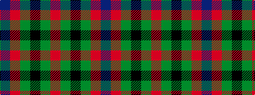 idealised woven sample of pattern BRGKGR