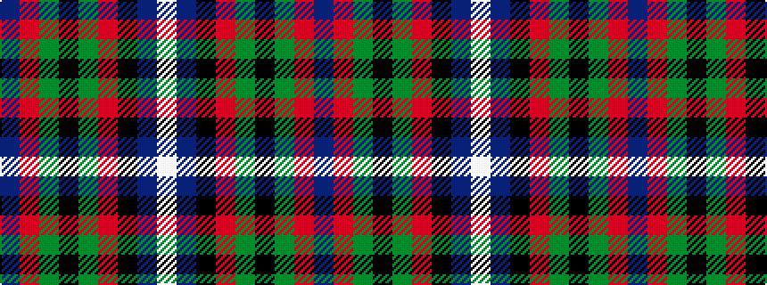 idealised woven sample of pattern BRGKGRKBW