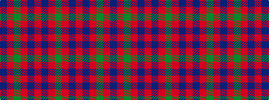 idealised woven sample of pattern BRGRBRBRG