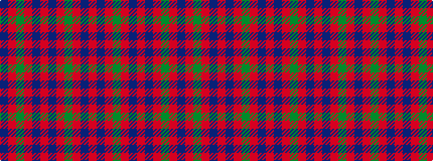 idealised woven sample of pattern BRGRBRBRGRBR
