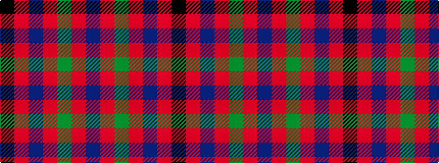 idealised woven sample of pattern BRGRBRK