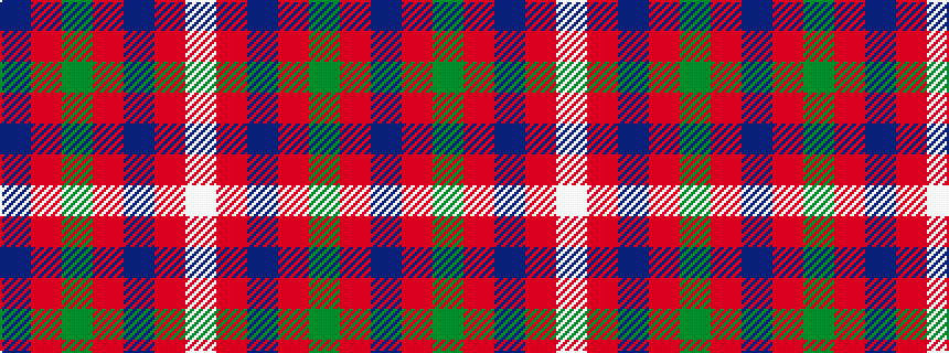 idealised woven sample of pattern BRGRBRW