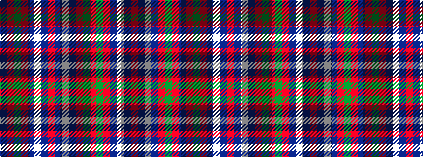 idealised woven sample of pattern BRGRBWBRBWBRGR