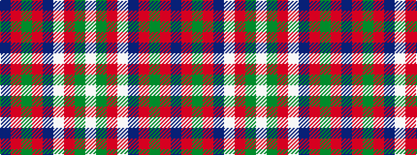 idealised woven sample of pattern BRGRBWRGW