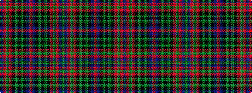 idealised woven sample of pattern BRGRKGKGKBRBKGKGKRGRBG