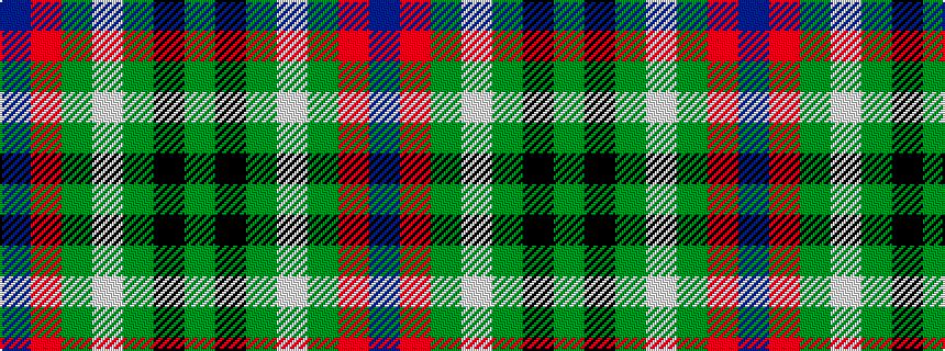 idealised woven sample of pattern BRGWGKG