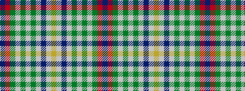 idealised woven sample of pattern BRGWGWGWBWY
