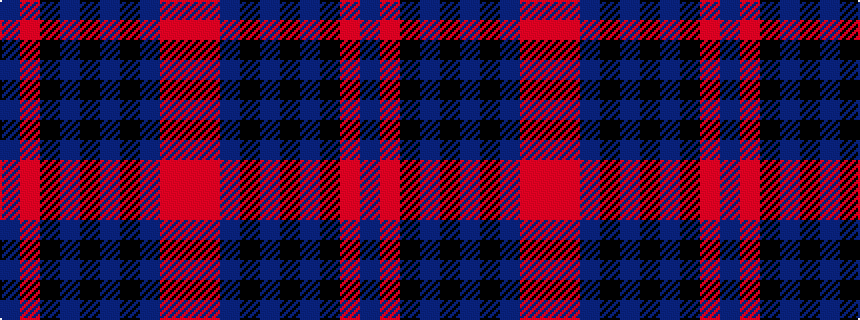 idealised woven sample of pattern BRKBKBKBRR