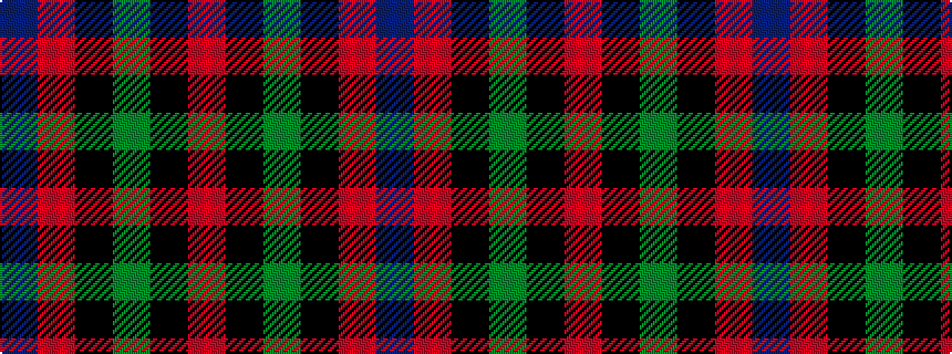 idealised woven sample of pattern BRKGKR