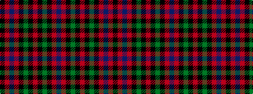 idealised woven sample of pattern BRKGKRKGKRBRK