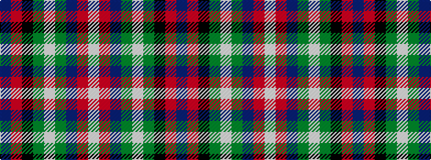 idealised woven sample of pattern BRKGWGBRW