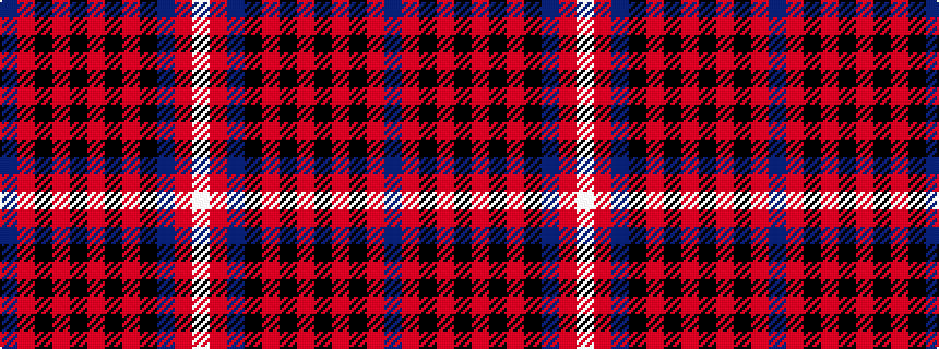 idealised woven sample of pattern BRKRKRKRKBRW
