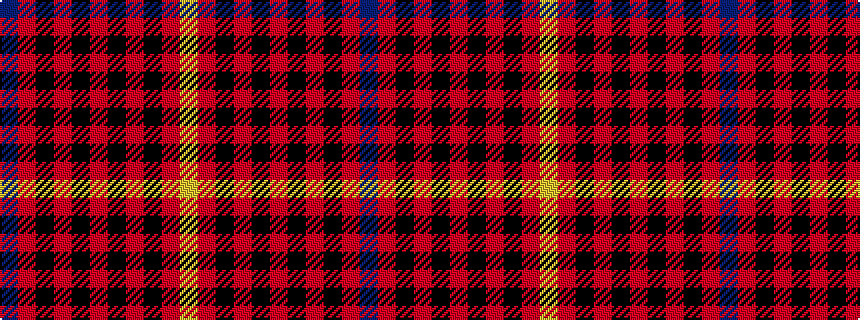 idealised woven sample of pattern BRKRKRKRKRY