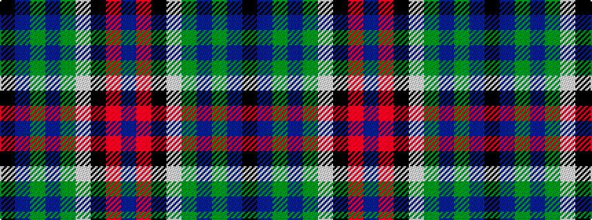 idealised woven sample of pattern BRKWGBGBK
