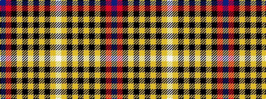 idealised woven sample of pattern BRKYKYKYKYW