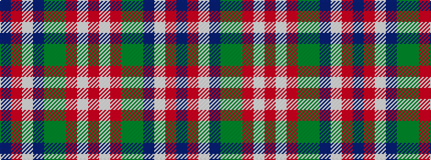 idealised woven sample of pattern BRWBGGRWR