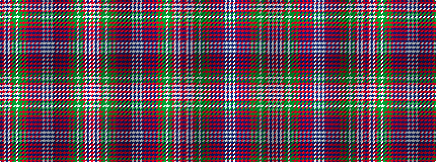 idealised woven sample of pattern BRWBWRGGWGGRGRBRBRBRBWBWBWBRBRBRBRGRGGWGGRWBWR