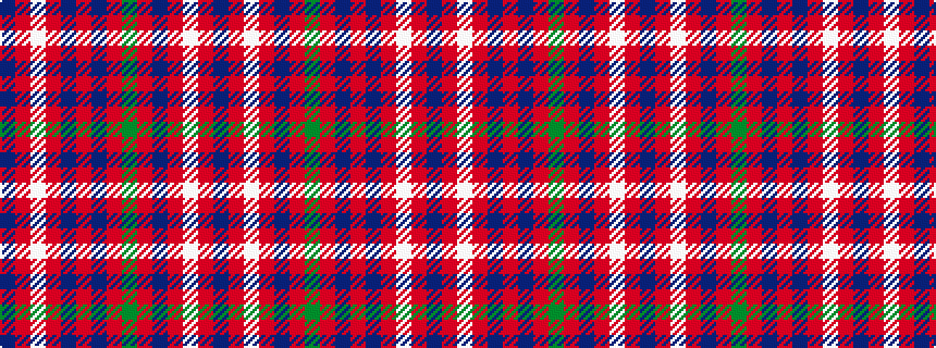 idealised woven sample of pattern BRWRBRBRGRBRWRB
